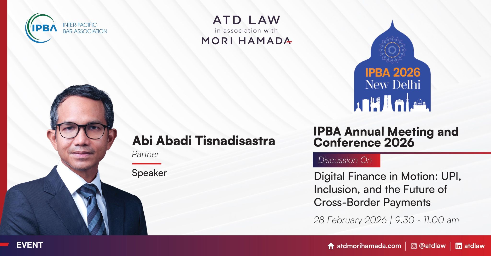 Our Partners are Speaking at the IPBA Annual Meeting and Conference 2026 in New Delhi